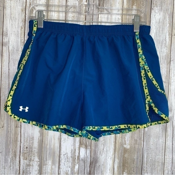 Under Armour Pants - Under Armor Blue Semi Fitted Running Shorts